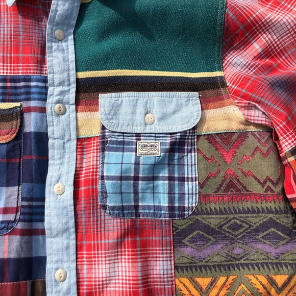 Ralph Lauren DENIM & SUPPLY Camo Patchwork (SZ L) - Picture 2 of 7